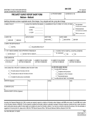 Fire Safety Survey Report Short Form