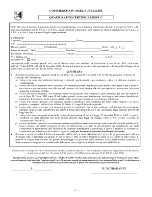 Commercio Su Aree Pubbliche Autocertificazione