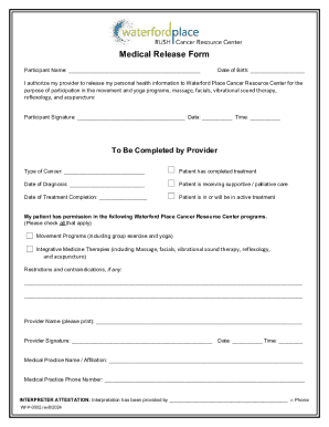 Medical Release Form