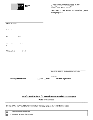 Insurance Project Processes Report