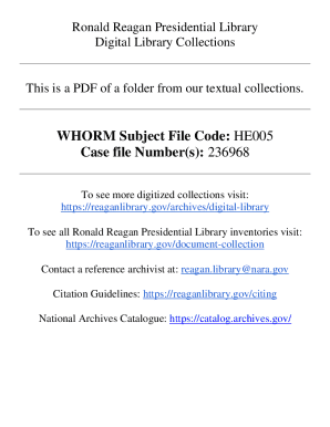 White House Correspondence Tracking Worksheet