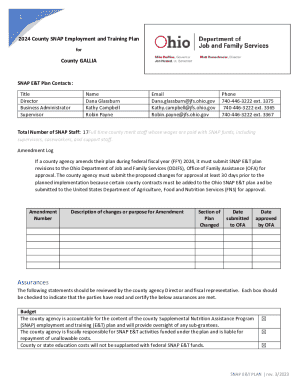 2024 Ohio SNAP Employment Training Plan