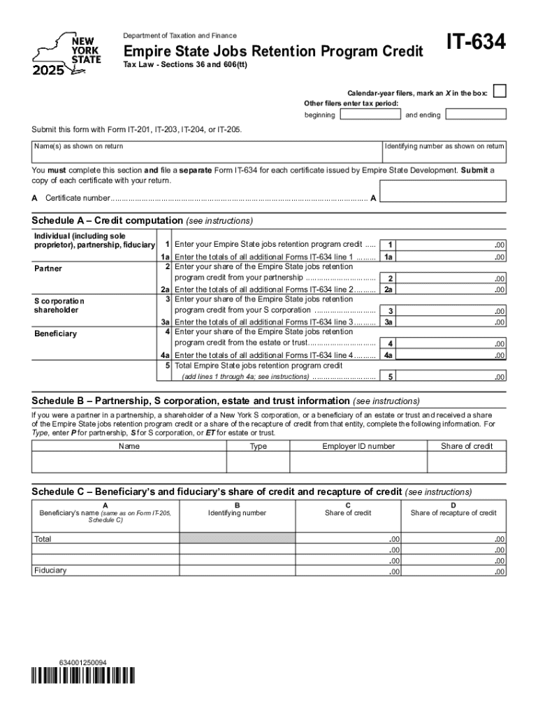 Instructions for Form CT-634 - Tax NY Preview on Page 1
