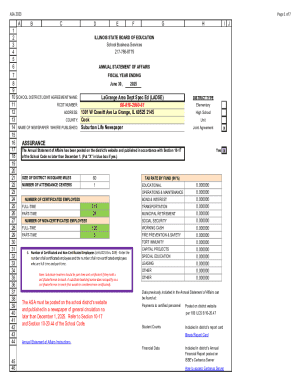 Illinois Annual Statement of Affairs