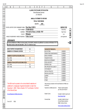Illinois Annual Statement of Affairs