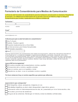 Media Consent Form