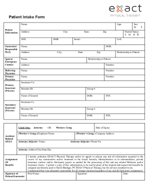 Patient Intake Form
