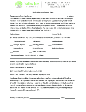 Medical Records Release Form