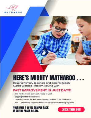 Matharoo Worksheet Sample Pack