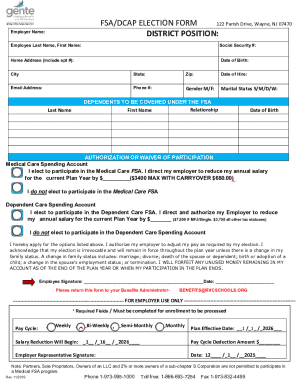 FSA Election Form