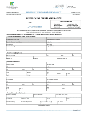 DeKalb County Development Permit Application