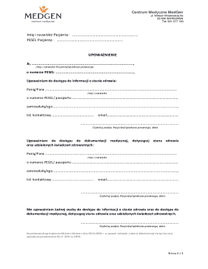 Medical Authorization Form