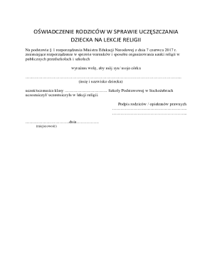 Parental Consent for Religious Education