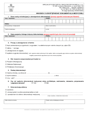 Medical Records Release Request Form