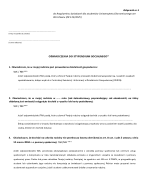 Social Scholarship Declaration Form