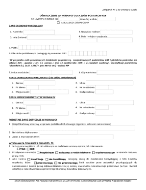 Tax Declaration for Contractor