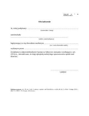 Child Care Guarantee Declaration