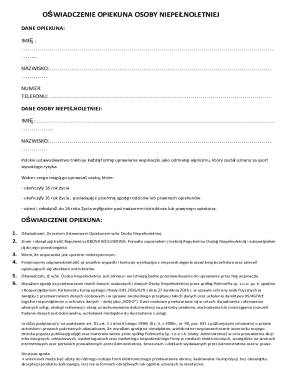 Guardian Consent Form for Minors