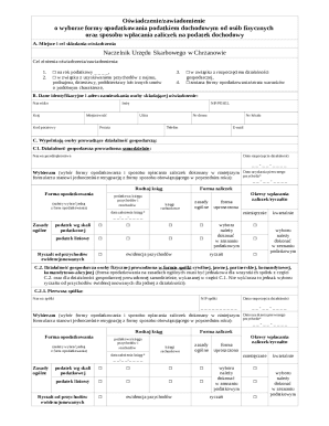 Polish Income Tax Form