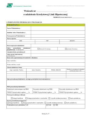 Mortgage Credit Line Application