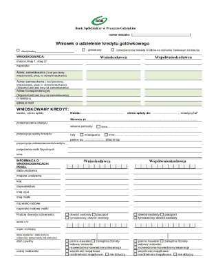 Polish Cash Loan Application Form