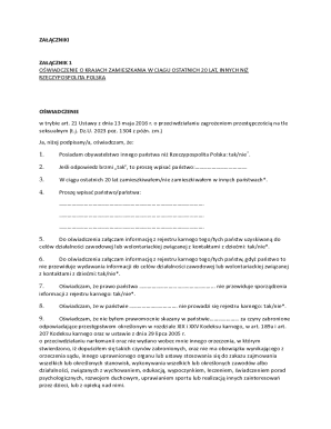Poland Child Protection Declaration Forms