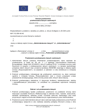 Data Processing Agreement Template