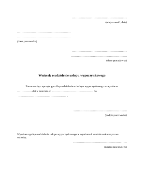 Employee Vacation Request Form