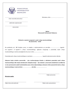 Maternity Leave Resignation Request