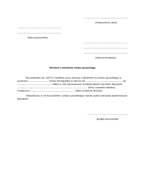 Application for Parental Leave