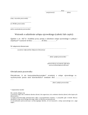 Application for Parental Leave