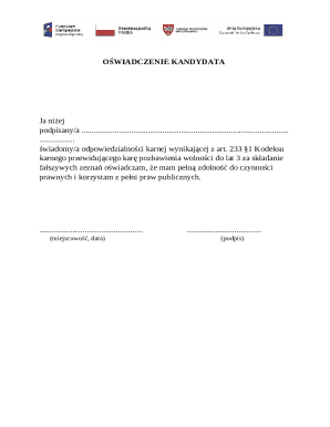 Candidate Declaration Form