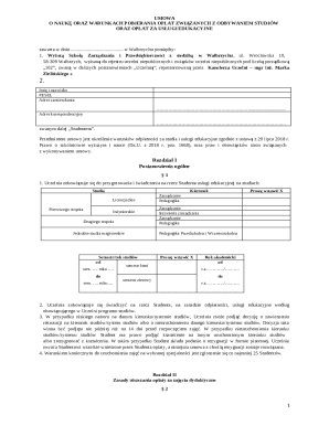 Student Fee Agreement