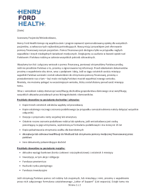 Henry Ford Health Financial Assistance Application