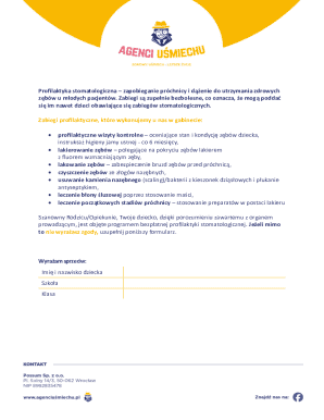Dental Prophylaxis Consent Form