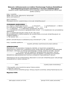 Poland Disability Rehabilitation Fund Application