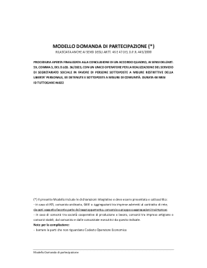 Tender Participation Request Form