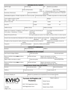 Patient Registration Form