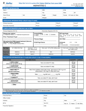 Hepatitis C Treatment Form