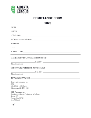 Remittance Form