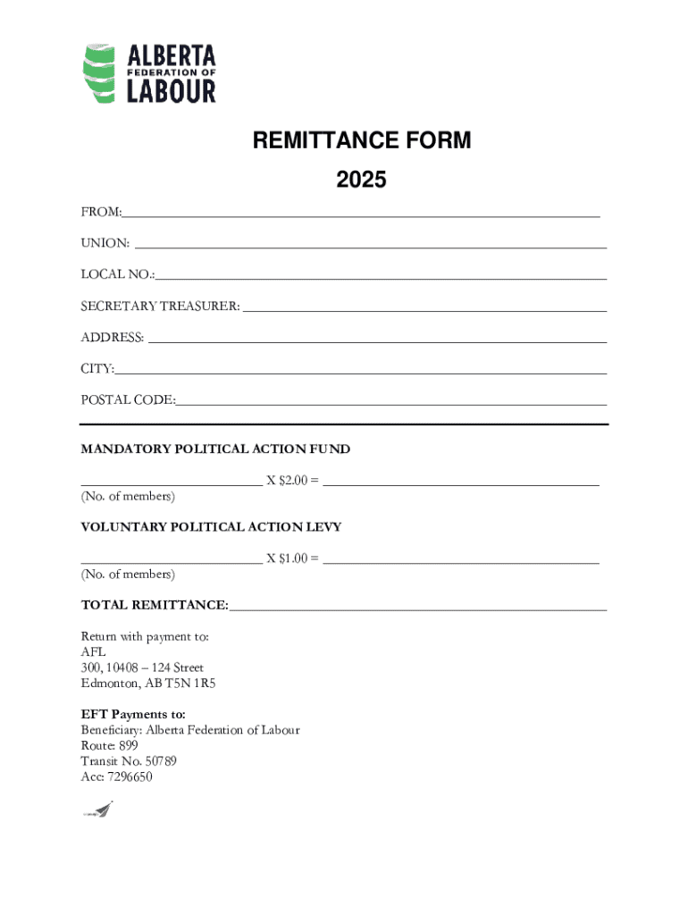 Check Remittance Form.pdf Remittance Form - Blank Fillable Template | Fill Out, Print & Download ...