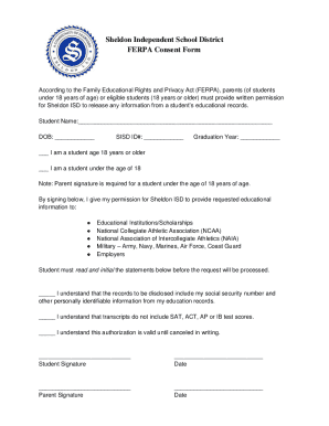 FERPA Consent Form