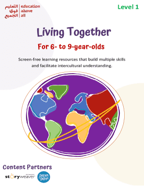 Living Together Workbook for 6- to 9-year-olds