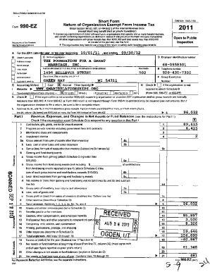 Form 990-EZ 2011