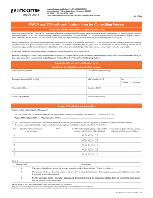 FATCA and CRS Self-Certification Form