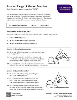 Assisted Range of Motion Exercises