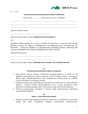 Data Processing Agreement Template