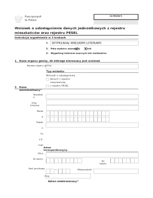 Poland Resident Data Request Form