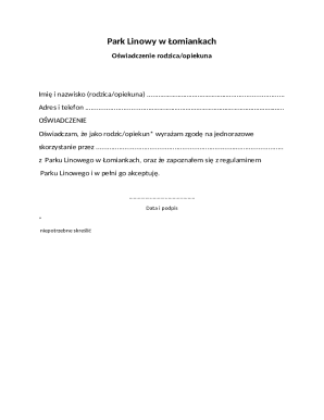 Parent Guardian Consent Form