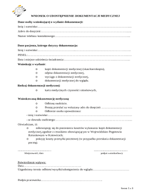 Medical Records Release Request Form